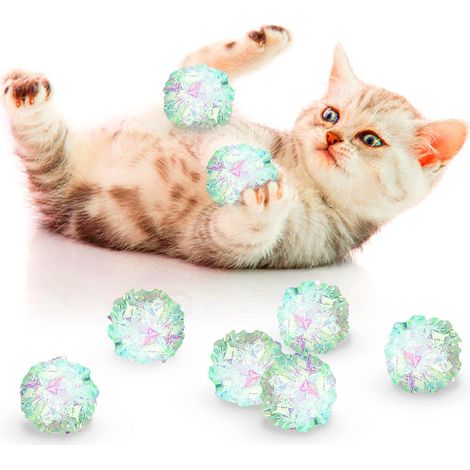 12 Stück zerknüllte Bälle für Frettchen und Katzen, ideal für (1/5)
