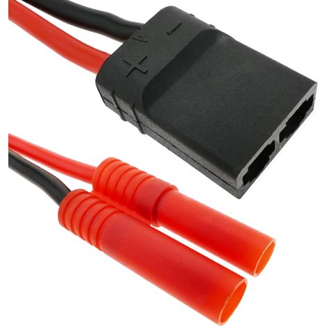 BeMatik - Câble TRAXXAS 1 femelle vers HXT Banane 4.0mm 8cm 14AWG Charge et alimentation (1/5)