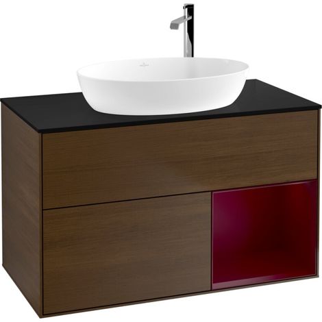 Villeroy & Boch F902HBGN Meuble sous-lavabo Finion F90 (1/2)
