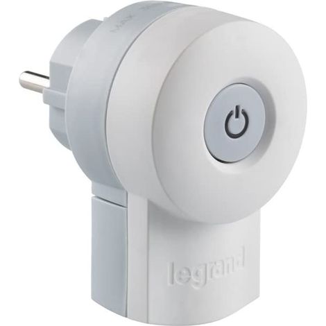 LEGRAND Schutzkontakt-Stecker Schalter beleuchtet weiß Stecker & Kupplungen