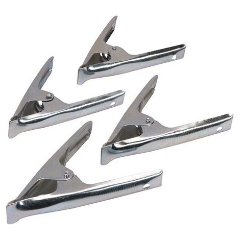 Silverline Confezione Clip di Blocco 4pz 70mm (1/4)