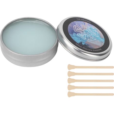 Baume Régénérant Post-Tatouage Lèvres et Sourcils - Soin Cicatrisant avec Spatule, 15g (1/5)