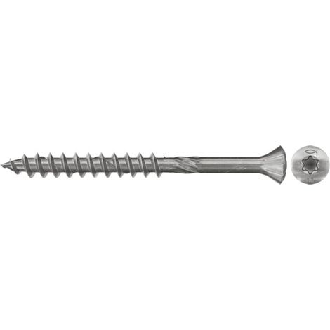 fischer Holzfassadenschraube FFSII-RT6 4,5x60 A2 200 100 Stk (1/3)