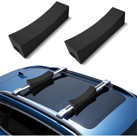 Universal Roof Bars 80 kg Load, Car Mount with EVA Pads, Compatible with Sup Kayak Bike Carriers, Quick Assembly without Tools, Ideal for Camping, Travel, Water Sports