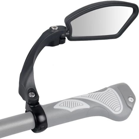 Rétroviseur de vélo, rétroviseur de guidon de vélo, HD, résistant aux chocs, lentille en verre, réglable, contrôle de rotation à 360 degrés à droite (1/2)
