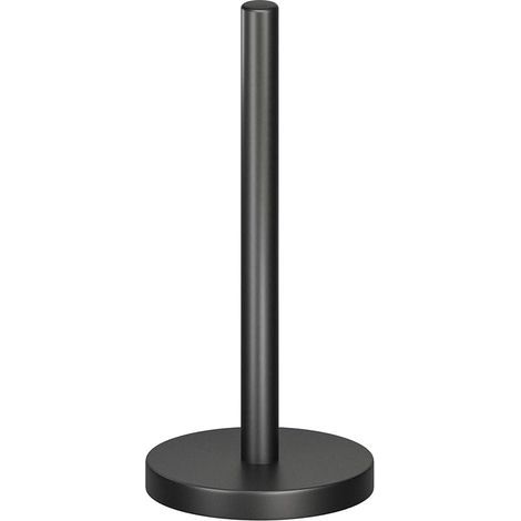 Cuisine Porte sopalin, Acier Inoxydable avec Base lestee et Patin antiderapant pour Une stabilite maximale, Porte essuie Tout sur Pied (Noir) (1/5)