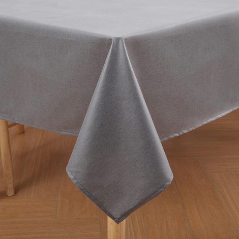 Tischdecke Abwaschbar Lotuseffekt 80 x 80 cm (Quadratisch) Dunkelgrau (1/5)