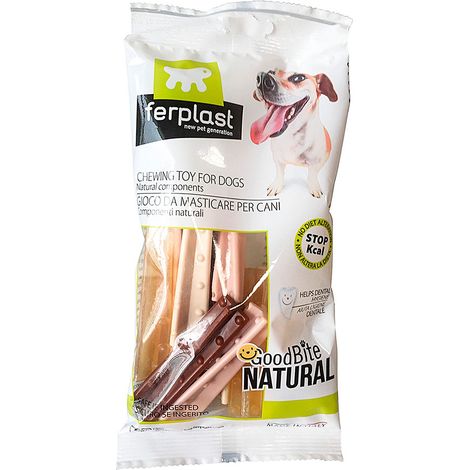 Ferplast NATURAL HELIX BAG Gioco da masticare per cani ai gusti misti - 12 pz. Variante S - Misure: 13 x 3 x h 26 cm -