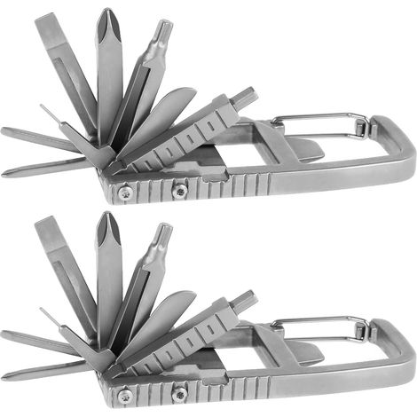 Tournevis multifonction inox 12-en-1, pour dépannage courant (1/5)