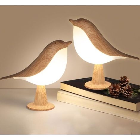 Lot de 2 lampes de chevet LED sans fil tactiles, 3 couleurs, rechargeables, idéales comme cadeau – ACKERMAN (1/4)