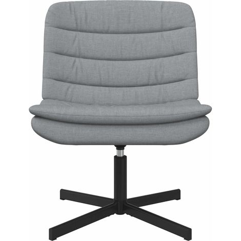Maison Exclusive - Sedia girevole Grigio chiaro 63 x 75 x 76 cm Tessuto