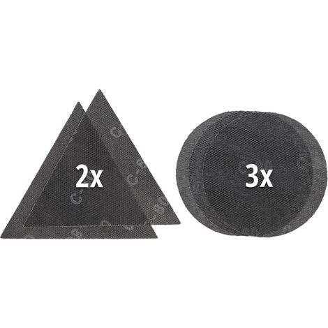 CARTA ABRASIVA TONDA & DELTA Pz. 5 MISTA (1/2)