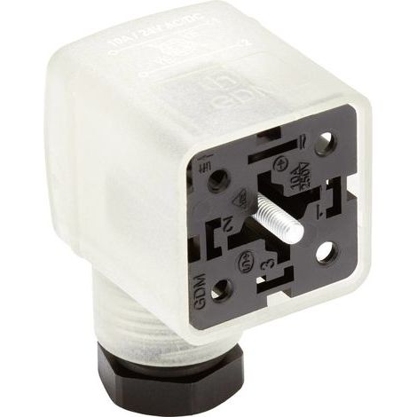 Connecteur d'électrovanne série GDM21F6 transparent GDM21F6-V24-10D 934888034 Lumberg Automation Con (1/2)