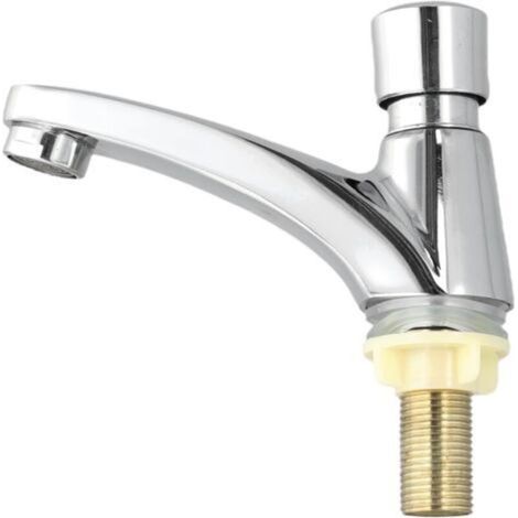 Vanne temporisée d'économie d'eau avec fonction de fermeture automatique, robinet en alliage de zinc pour salle de bain et cuisine, interface G1/2 (1/5)