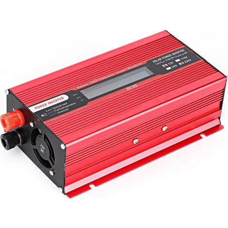 Chargeur Convertisseur 1000W USB Écran LCD Onde Modifiée Sinus 12V à 220V Prise Voiture (1/3)