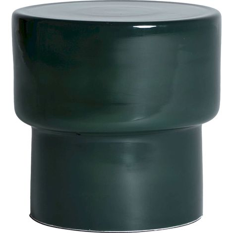 Table d'appoint contemporaine en verre vert finition brillante - Vert intense finition brillante (1/5)