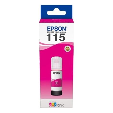 Botella de recarga de tinta Epson 115 EcoTank (C13T07D34A), magenta