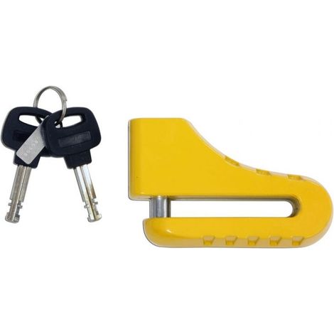 Antivol Bloque Disque Moto Ø10mm Jaune