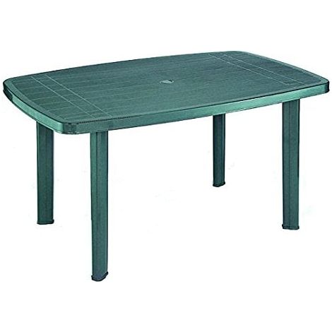 MAURY'S TAVOLO FARO DA ESTERNO 138 X 86 X H72 IN COLORE VERDE (1/10)