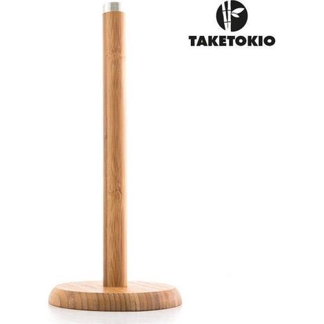 Porte-rouleau de cuisine en bambou, un accessoire de cuisine de qualité supérieure. (1/5)