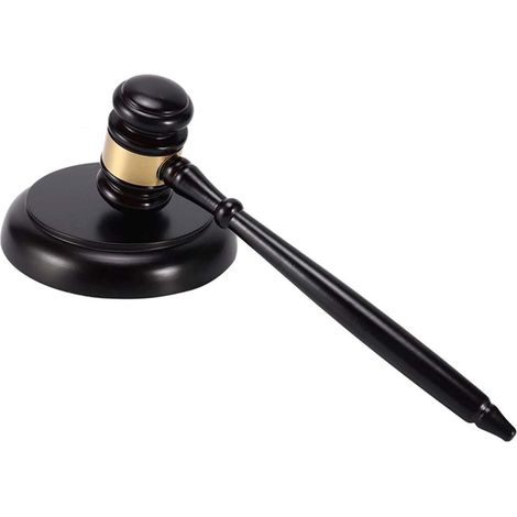 Maillets en Bois,Juge marteau,Marteau de vente aux enchères,Marteau de juge et blocs sonores,Marteau d'avocat,Jeu de marteaux de vente aux enchères,Avocat (1/5)