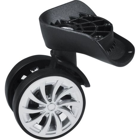 Roues de valise à bagages, Roue de Valise, Roue valise tourister, Roulette Valise Remplacement universelles, 2 roulettes pivotantes de diamètre 55 mm pour bagages, Bagage Valise Roues Pivotantes (1/5)