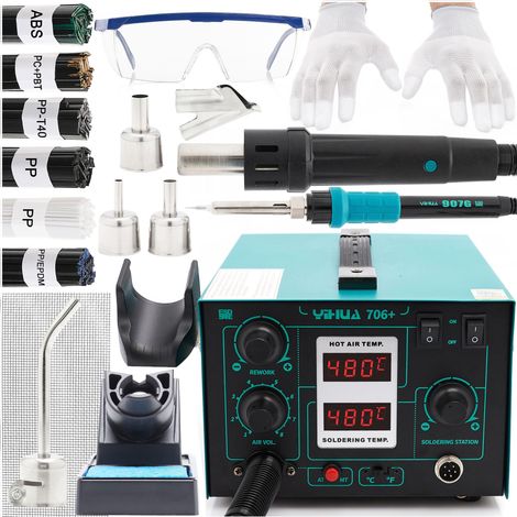 Kit de estación de soldadura Yihua 706+ KIT10 puntas