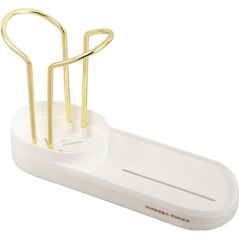 Étagère de rangement pour évier FlkwoH, porte-torchons, éponges, brosses à récurer (1/4)