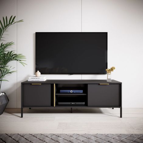 AX LIVING Catanian 153 – anthrazit Fernseher Schrank, 153,1 cm breit