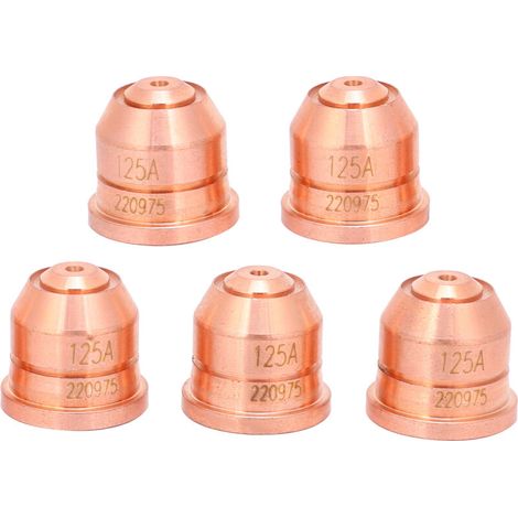 Buse de coupe plasma, électrode et tête de torche - Lot de 5 pièces