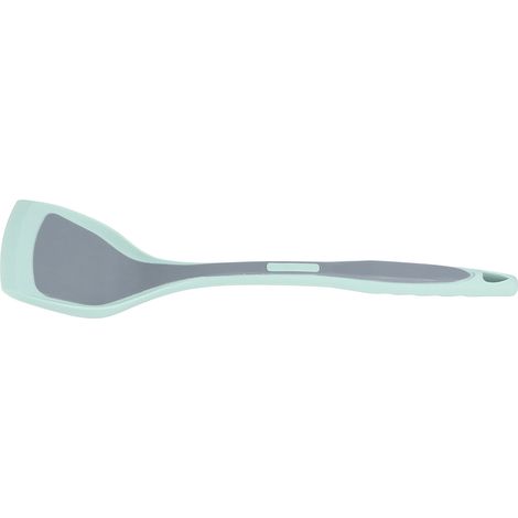 Spatule en silicone, revêtement antiadhésif, résistante à la chaleur, pour usage domestique en cuisine, bleu-gris (1/5)