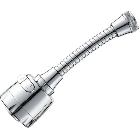 Rallonge de robinet pour pommeau de douche - flexible à deux sections - 16 cm (1/5)