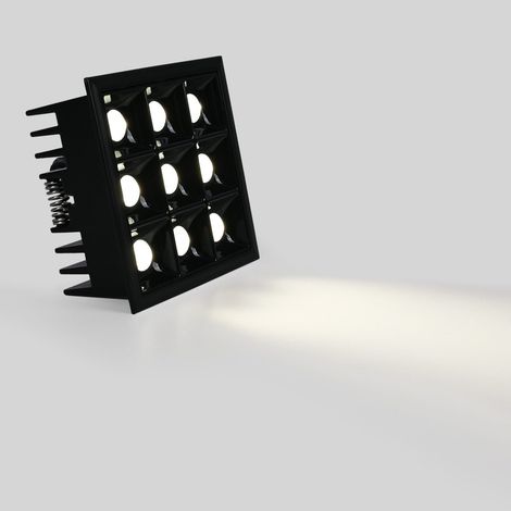 Downlight LED Empotrable Cuadrado Antideslumbrante · Marco