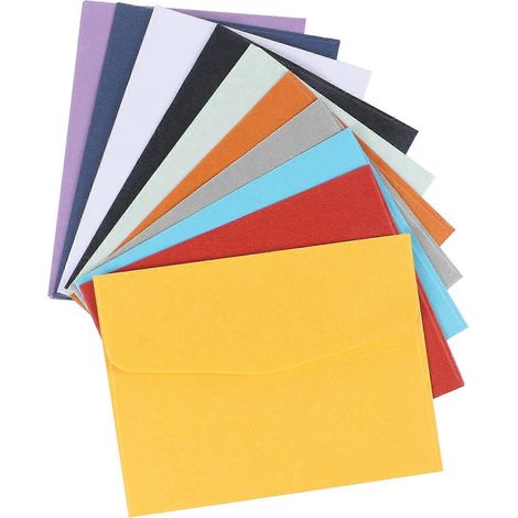 100 mini enveloppes vierges colorées en papier pour photos et lettres-10x7.5cm (1/3)
