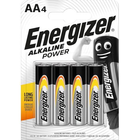 Energizer PILA ALCALINA SERIE ALKALINE POWER STILO 1,5V 4 PZ. 24.00 confezioni