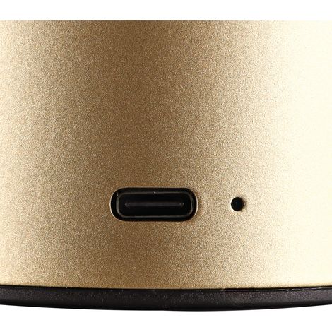 Lampe de table LED tactile dimmable dorée TALIA Struhm, abat-jour rond, 1,5 W, CCT, IP20 (1/3)
