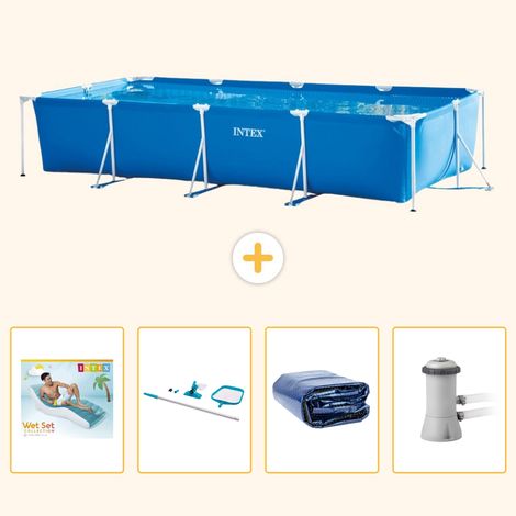 Intex Piscine Tubulaire Rectangulaire - 450x220x84 cm - 5-pièces S134 (1/5)