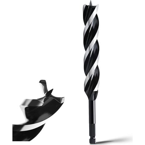 Drill to wood bit 20 x 230 mm,wood stretch and during, with tip of centrage and rod E 9.5, 1 piece (1/5)