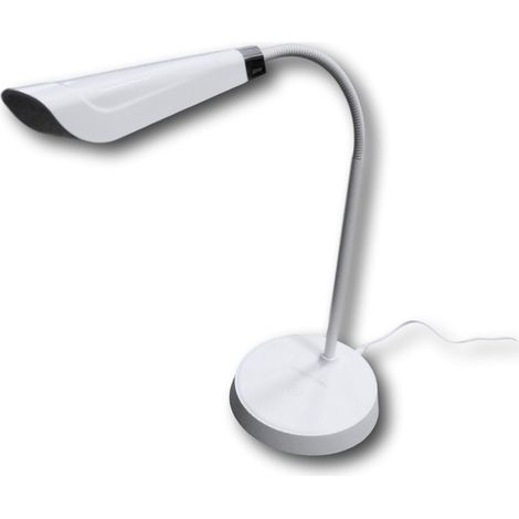 lampe de bureau LED, plastique, blanc, 14 x 14 x 48 cm (1/4)