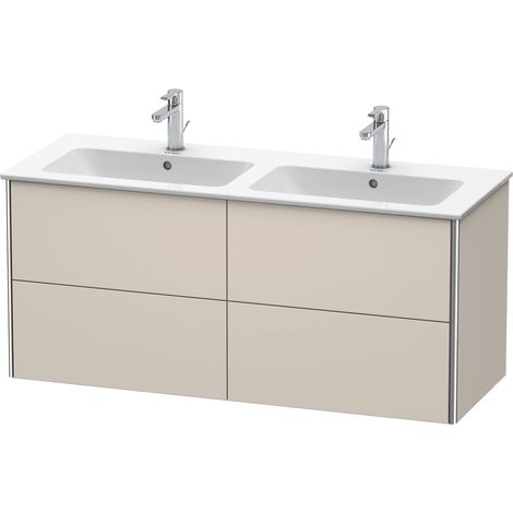 Duravit XSquare Meuble sous-lavabo suspendu, 4 tiroirs,