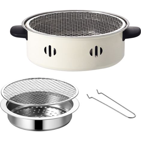 Vielseitiger Holzkohlegrill, formstabil, tragbar für den Innen- und Außenbereich. (1/5)