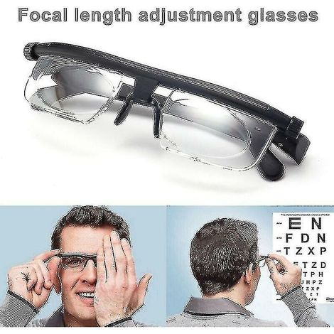 2 stücke Tragbare Einstellbare Stärke Objektiv Gläser Variable Fokus Entfernung Vision Zoom (1/5)
