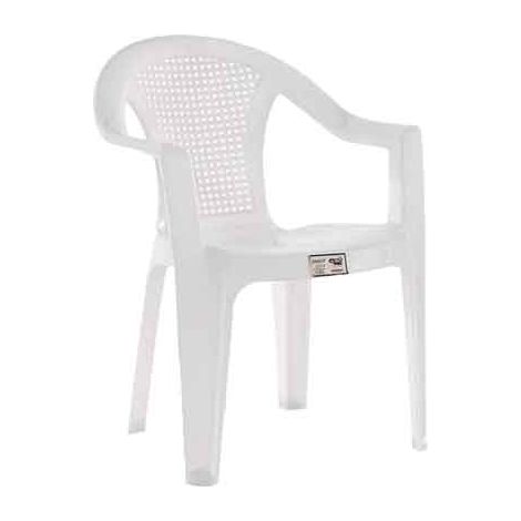 SEDIA IMPILABILE cm 45x53x77h - Colore Bianco