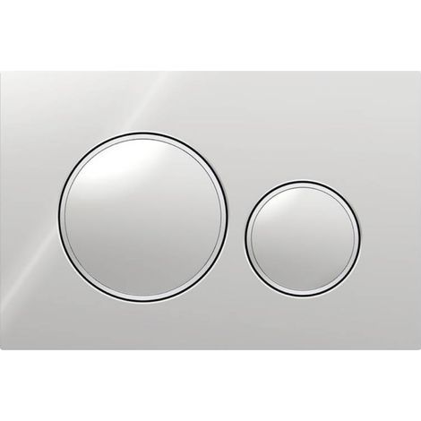 Für Geberit Sigma20 Zweimengenspülung Betätigungsplatte: Chrom glänzend, Chrom matt (115.882.KH.1) (1/5)