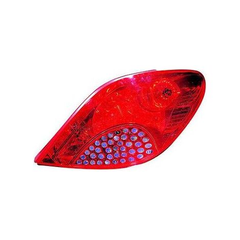 Feu arrière droit avec porte-lampe Peugeot 207 2006-2009