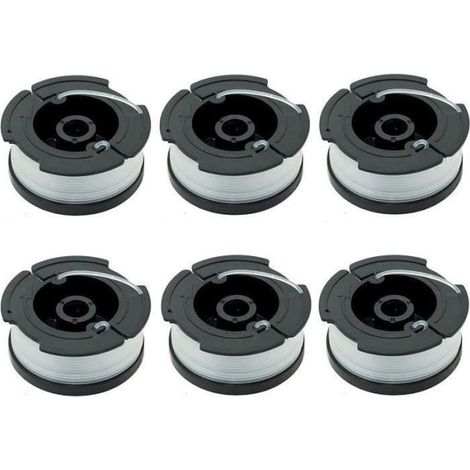 Paquet de 6 Bobines A6481 A6485 pour Black Decker Coupe Bordures-Ywey (1/4)