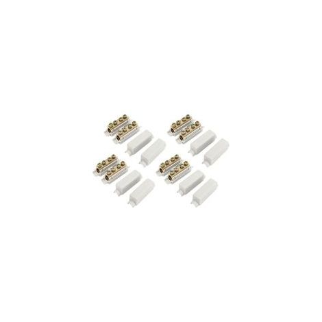 Bornier, 4pcs Splice Bornier 1000V 100A 2.5‑16mm² 2 en 2 Sorties Haute Puissance ZK 1116 Connecteur de Fil, Faible Résistance pour Câblage de Plafond, Câblage de Commutateur, Câblage de