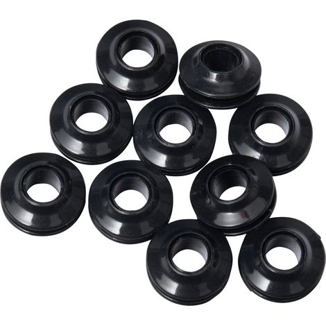 Lot de 10 oeillets auto perforants pour bâches WERKA PRO Noir