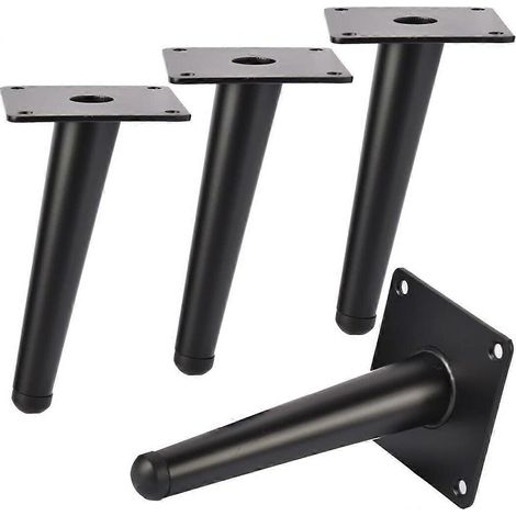 Pieds de meubles en métal de 20 cm, 4 pieds de table inclinables en métal (1/5)