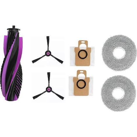 Lot de 7 accessoires pour aspirateur JONR P20 PRO : brosse latérale à rouleau, lingette de nettoyage et sac à poussière (1/5)